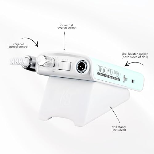 Miniatura 6 de Kiara Sky Beyond Pro - Taladro de uñas portátil profesional recargable (azul claro)