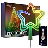 Immagine di Twinkly Tree Topper, Puntale Albero di Natale Luminoso, Puntale a Stella con 74 LED RGB Mappabili, USB Tipo C, Luci LED Smart Multicolore, Compatibile con Alexa e Google Home, Controllato da App