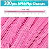 Iooleem 200pcs Pink Pipe Cleaners, Chenille Stems, Pipe Cleaners for Crafts, Pipe Cleaner Crafts, Art and Craft Supplies. #1