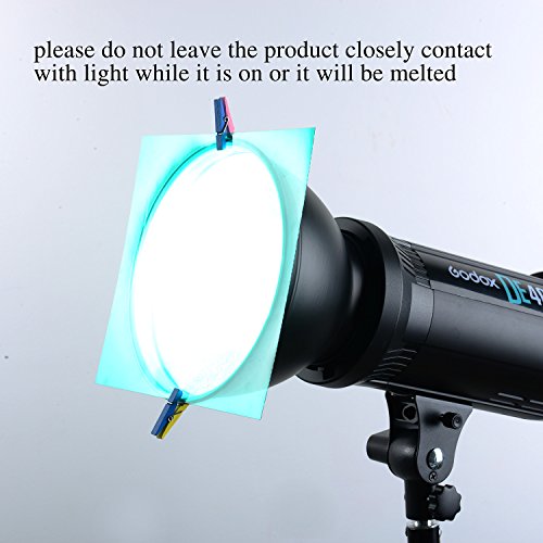 image for eBoot 18 Pieces Correction Gel Light Filter Transparent Color Lighting