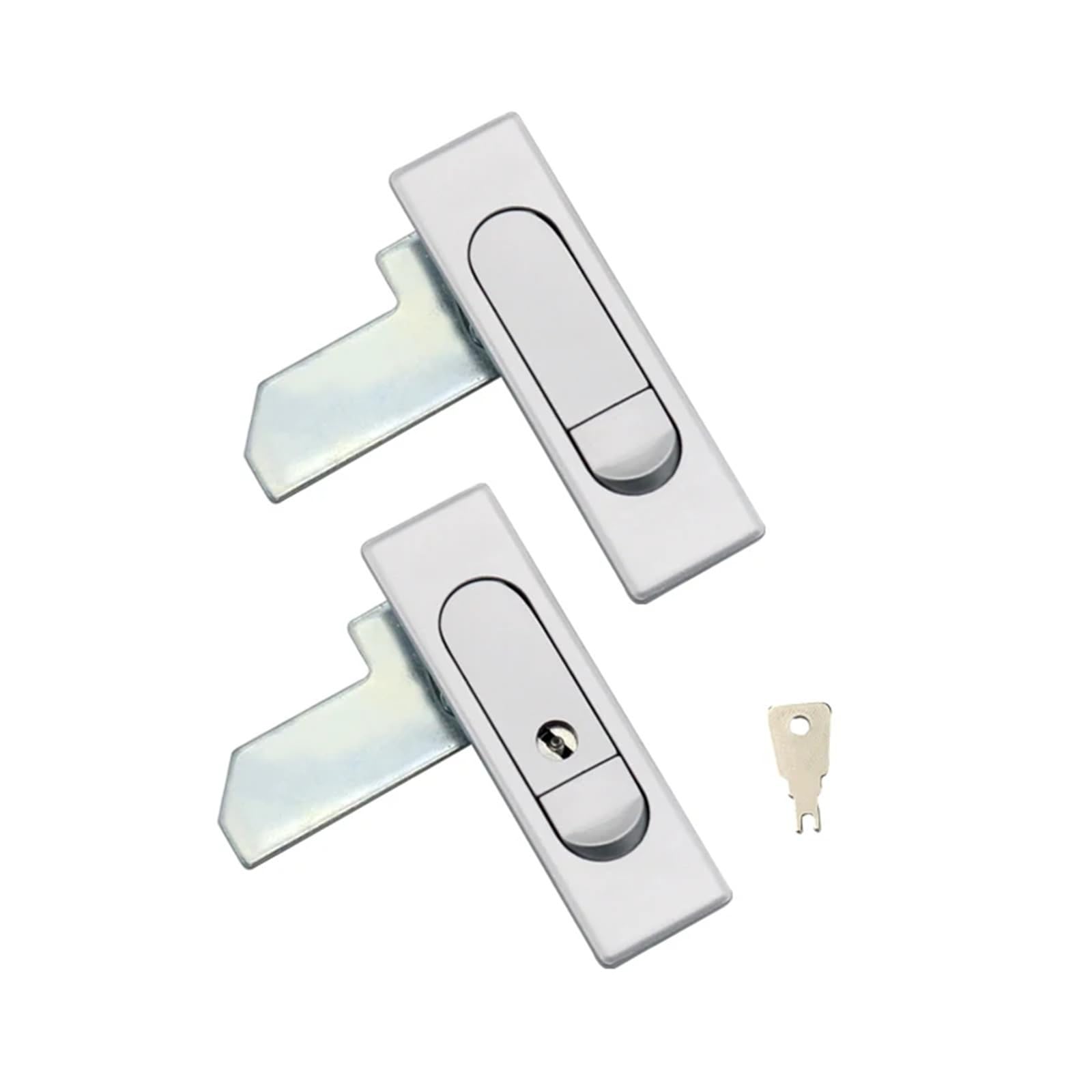 WQGQPXOB Zinc Alloy Flat Distribution Box Cinet Door Lock Pop-Up Chassis Industrial 1Pcs(With key-1L)