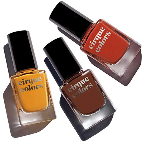 Cirque Colors Nail Polish - Nail Art Set - 0.37 fl. oz. (11 ml) - Vegan, Cruelty-Free, Non-Toxic Formula (Tortoise Shell Nail Art Set)