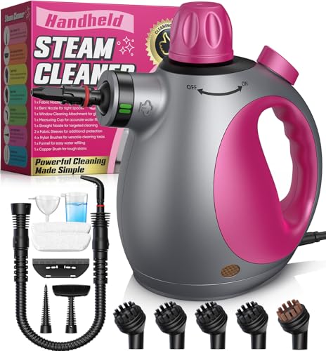 Handheld Steam Cleaner, Heavy Duty Multi-Purpose Steamer for Cleaning with