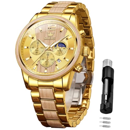 Montre analogique homme en bois grand cadran cadeau idéal