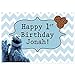Cookie Monster Birthday Banner Personalized Party Backdrop Decoration
