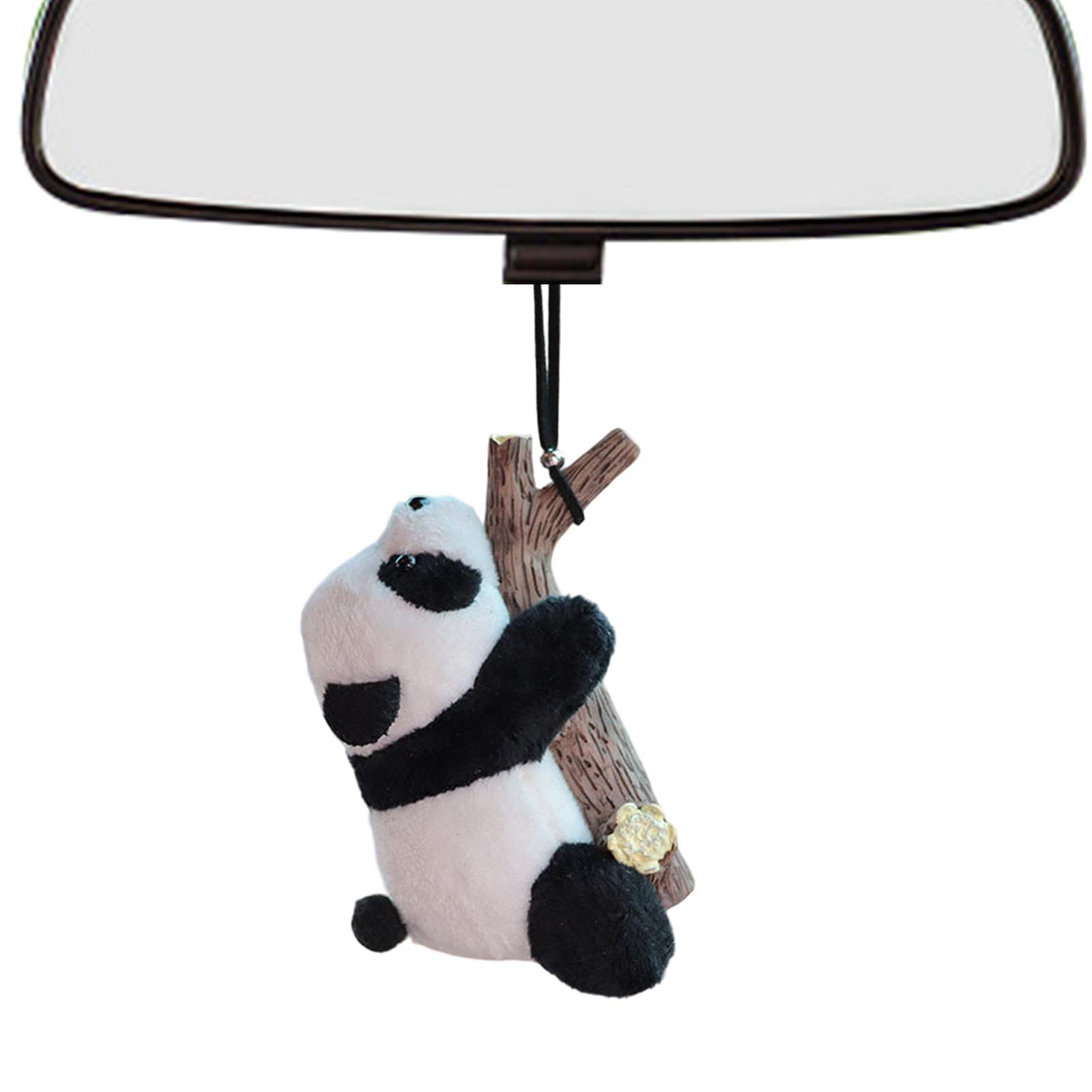Ciondolo per Specchietto Retrovisore a Forma di Panda, Decorazione per Auto, Accessori per Interni, Ciondolo per Chiavi e Cellulare