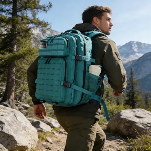 Image of Military Tactical Backpack 45L /25L 3 Day Assault Pack Molle Daypack Hiking Backpack for Men and Women