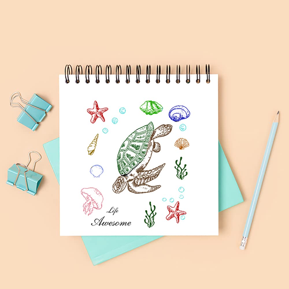 Sellos transparentes de goma de tortuga para hacer tarjetas, decoración y álbumes de fotos, álbum de fotos