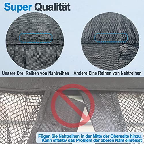 Fliegengitter Für Balkontür 135x220 Cm – Mit Magnetverschluss & Klettband, Faltbar, Einfach Zu Montieren