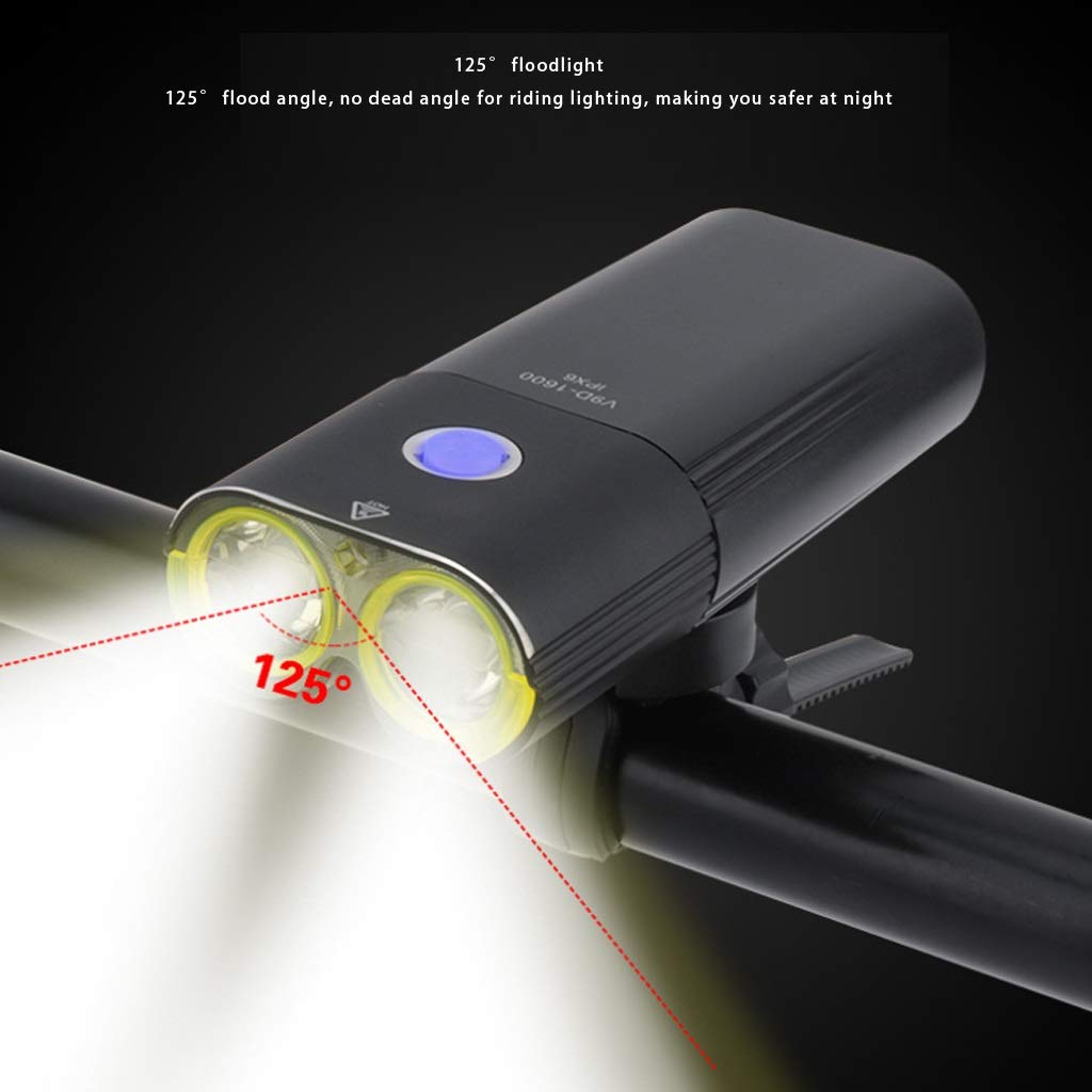 JSY Lampy rowerowe latarka odblaskowa ładowanie USB górskie oświetlenie roweru akcesoria do jazdy konnej