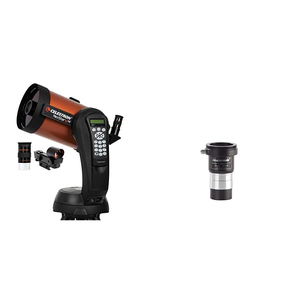 Celestron11068 NexStar 6 SE Computerised Telescope & 93640 1.25 Inch Universal Barlow and T-Adaptor, Silver/Black