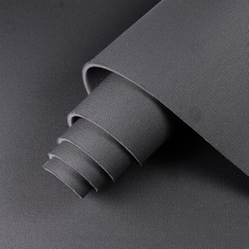 GoldWheel Auto Headliner Fabric with Foam Backing 60"x98" Mesh Type Interior Replacement Headliner Material, for All Vehicles RV Boat Home Roof Upholstery Fabric, Dark Gray