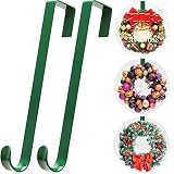 12 in Wreath-Hangers for Front Door,Non-Scratch-Wreath-Door-Hanger,2 Pack Durable Wreath Hanger Hook