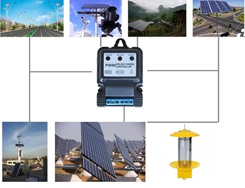 Intelligenter Solarladeregler PWM mit智能保护功能12V 10A für Solarenergiesysteme, Solar Laderegler für 6V/12V Batterien, Smart Ladungsregler mit Effizienzverbesserung