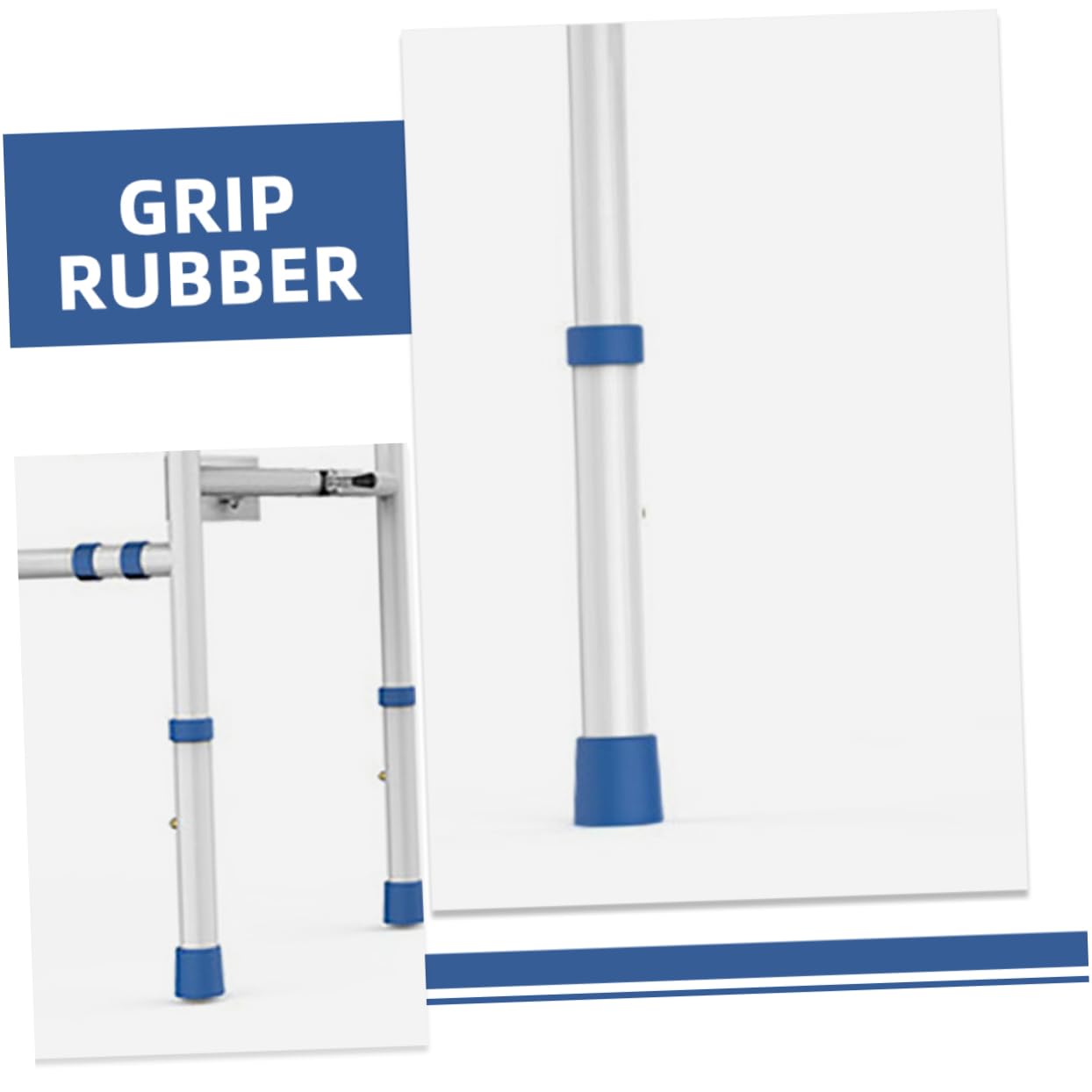 Beavorty 4pcs Rubber Crutches Accessories Cane Tips Thickened Pole Tip Covers Rubber Tips Blue