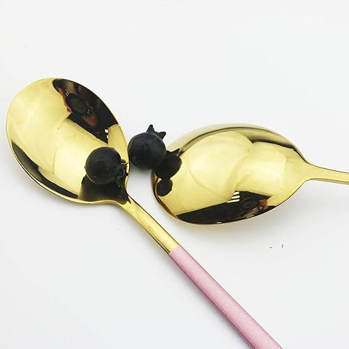 Miniatura 6 de JASHII Juego de cubiertos de acero inoxidable SUS304 de 20 piezas, juego de vajilla de pulido de espejo para 4, cuchillotenedorcucharacuchara de