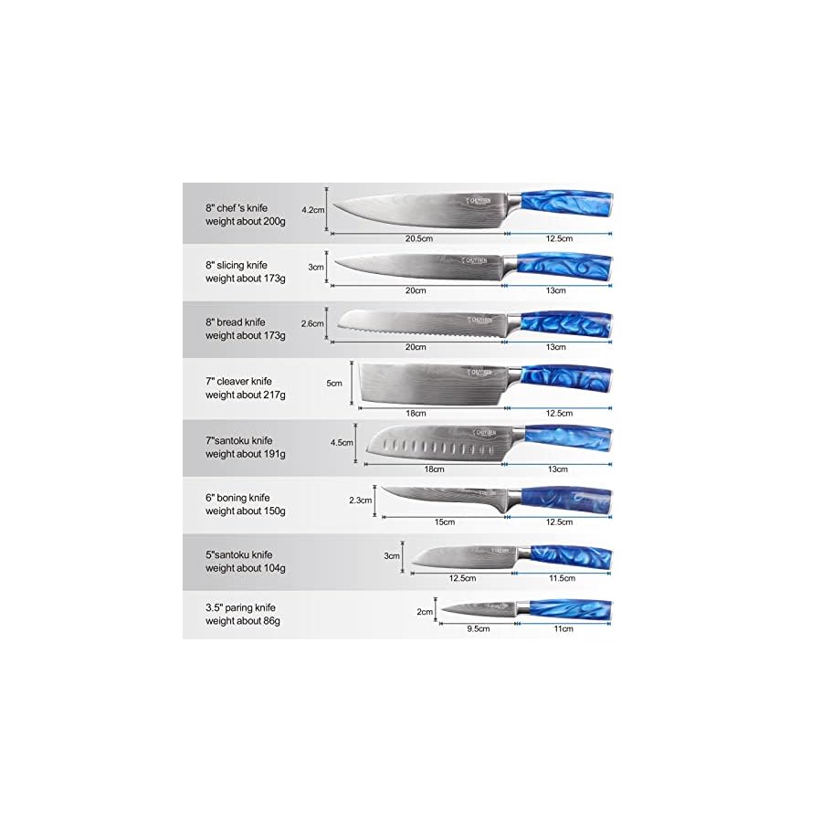 Chef-Knife-Set-of-8-Professional-Kitchen-Knife-Set-for-Daily-Use-High-Carbon-Steel-Culinary-Knives-Set-for-Household-Blade-Length-Varies-From-35-Inches-to-8-Inches-Blue Sumteene Chef Knife Set of 8, Professional Kitchen Knife Set for Daily Use, High Carbon Steel Culinary Knives Set for Household Blade Length Varies From 3.5 Inches to 8 Inches, Blue