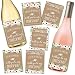Kraft Floral Will You Be My Bridesmaid Stickers or Wine Bottle Labels, Bridal Party Favors, Maid of Honor Proposal Ideas, Ask Your Bridesmaids To Be in Wedding Gifts, I Can't Say I Do Without You