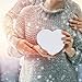 Oairse White Gift Boxes with Lids for Present Heart Shaped Flower Boxes for Arrangements Set of 4 Floral Gift Boxes for Bridesmaid, Proposal, Wedding, Birthday, Baby Showers