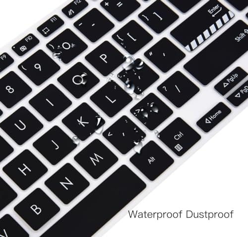 Image of Saco Laptop Keyboard Cover Compatible for 2024 ASUS Vivobook 16 X1605ZAB-MB322WS | X1605ZAB-MB342WS | X1605ZAC-MB541WS | X1605ZAC-MB542WS Series 16 Inch Laptop - Black