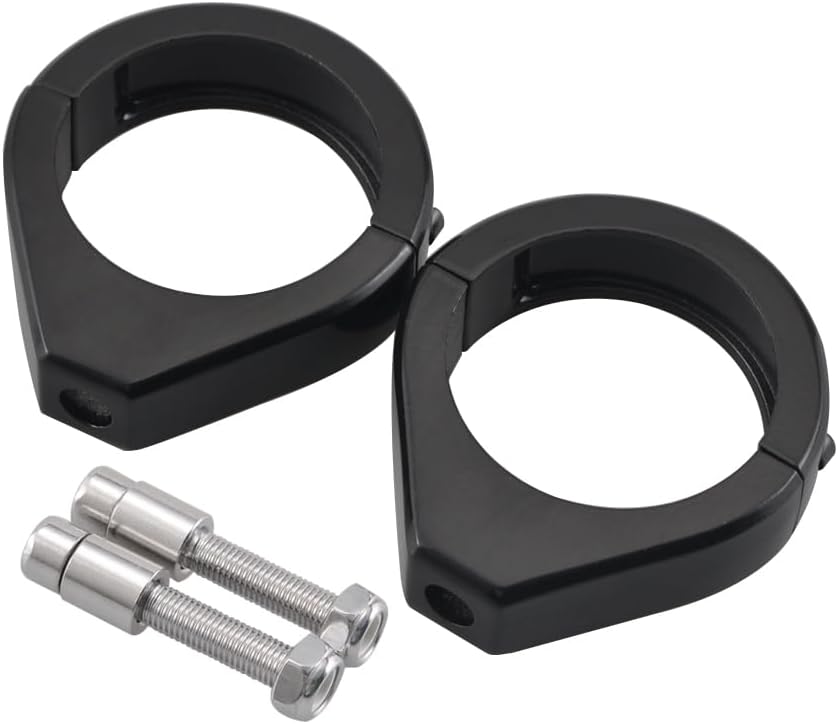 Motorcycle Turn Signal Mount Bracket 39mm 41mm 49mm Fork Relocation Clamps Indicator For Harley Sportster Dyna For Sukuzi(39mm Chrome)