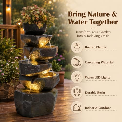 Image of Sunlinua Water Fountain Waterfall Fountain