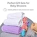 SWEET DOLPHIN 12 Pack Baby Muslin Washcloths - Soft Face Cloths for Newborn, Absorbent Bath Wash Cloths, Wipes, Burp Rag - Toddlers Essentials Stuff, Baby Registry as Shower -10