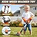 3-in-1 Kids Yard Tools - Kids Weed Wacker Toy, Kids Leaf Blower & Chainsaw, Kids Garden Tools with Safety Equipment, Realistic Lights & Sounds, Pretend Play Outdoor & Indoor Toys