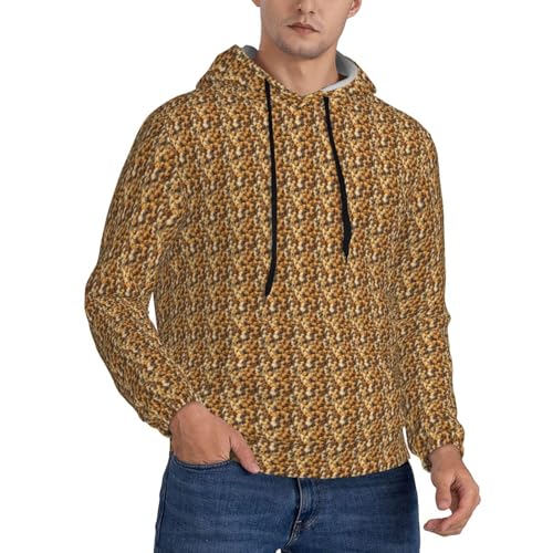 Pull à capuche homme Golden Retrievers noir : le sweat idéal pour vos sorties nature