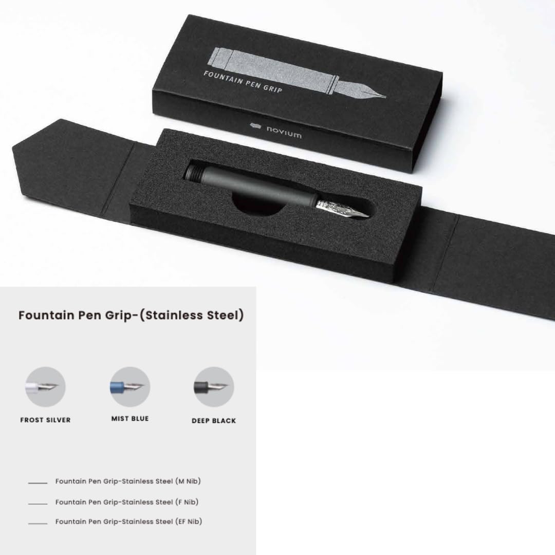 Amazon | NOVIUM Hoverpen 3.0 万年筆ニブ (M, シルバー) | 万年筆