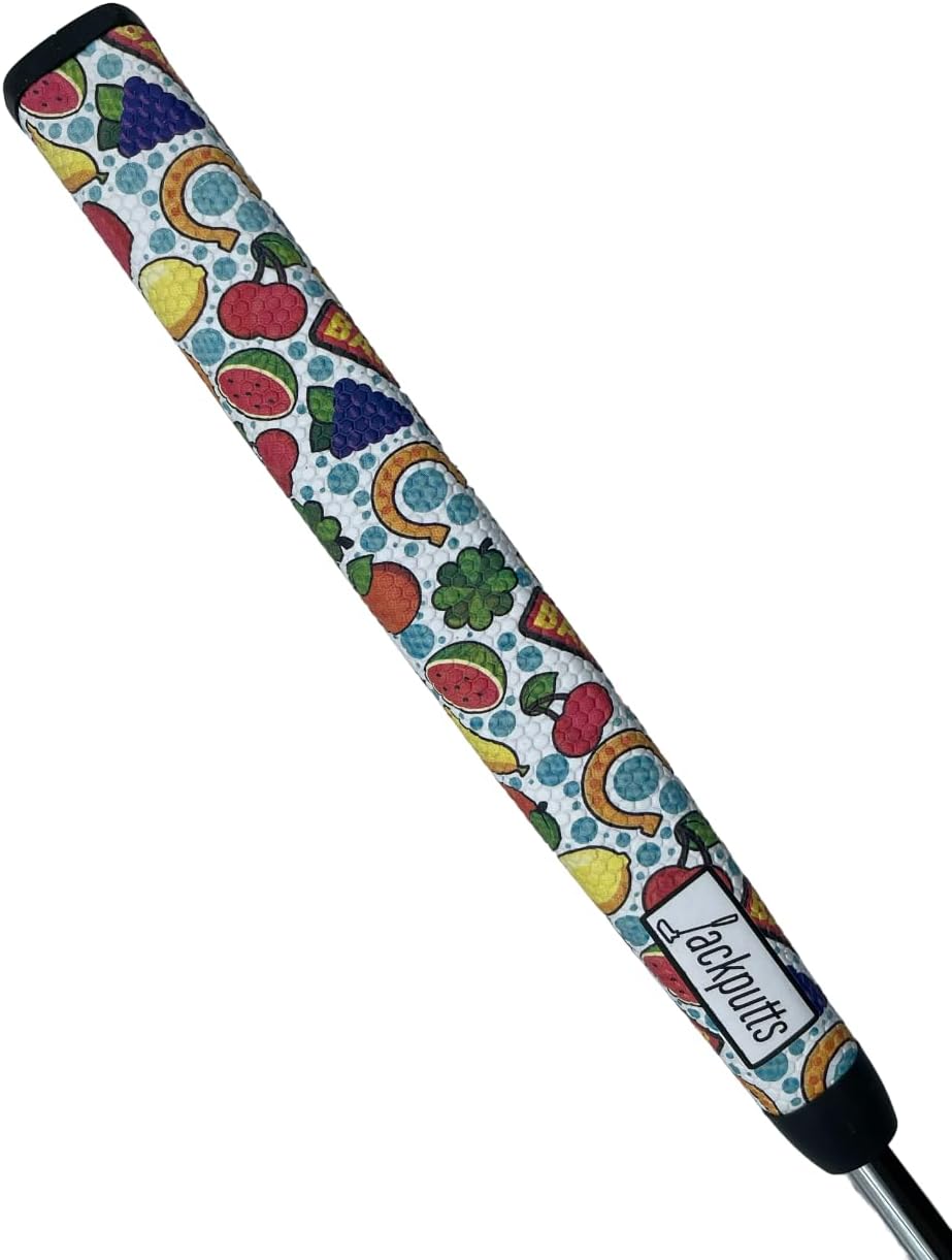 Jackputts Midsize Pistol Putter Grip - Golf Club Grips for Men, Women and Juniors - Multiple Designs to Bring Fun and Style to the Course
