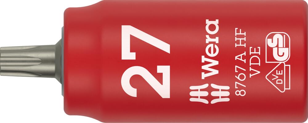 Wera 8767 A VDE HF TORX® Zyklop Bit Socket, 1/4" Drive, TX 27-05005924001