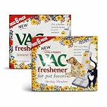 Vacuum Cleaner Freshener Discs Pack of 2 (12 Discs) – Spring & Summer Meadow Hoover Air Freshener for Pet Lovers – Universal Vacuum Deodoriser for Home & Office – Long Lasting Hoover Scent