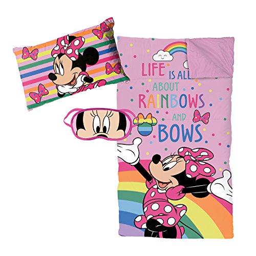 Jay Franco Disney Minnie Mouse Rainbows 3 Piece Slumber Set