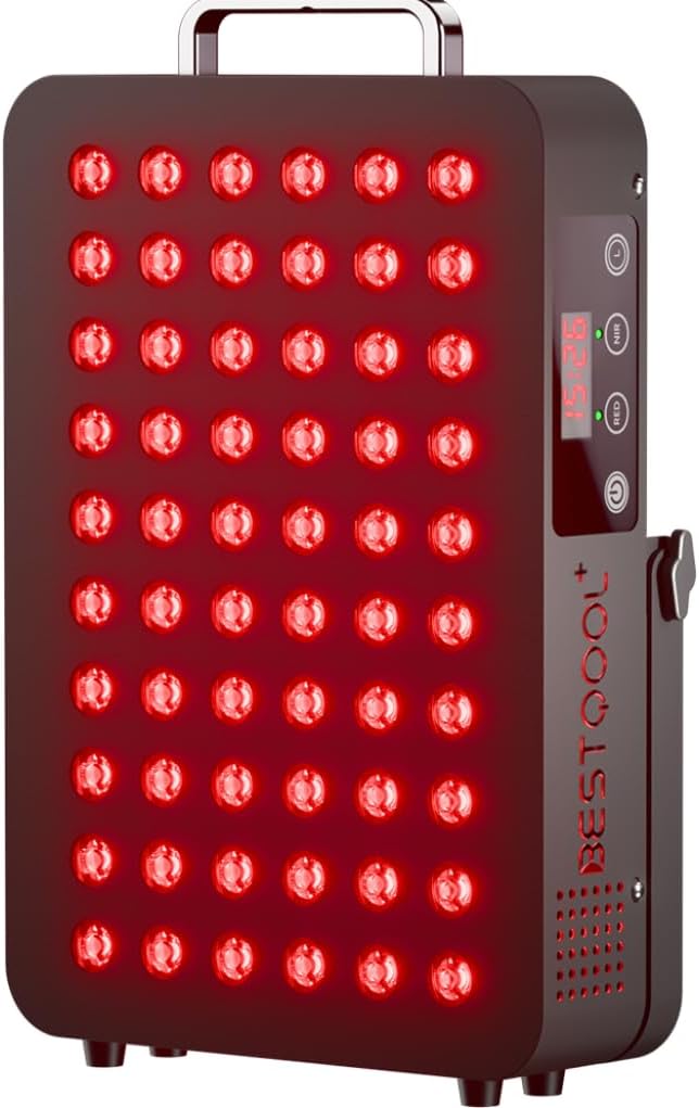 Roodlichttherapie-apparaat voor het lichaam, dicht infrarood licht 660nm 850nm dual-chip, klinische kwaliteit, 60 leds, high-performance paneel, 105 W