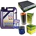 Produktbild QR-PARTS 69378260 Filter Set Inspektionspaket 5 Liter Motoröl Leichtlauf High Tech 5W-40 MANN-FILTER Innenraumfilter Luftfilter Ölfilter