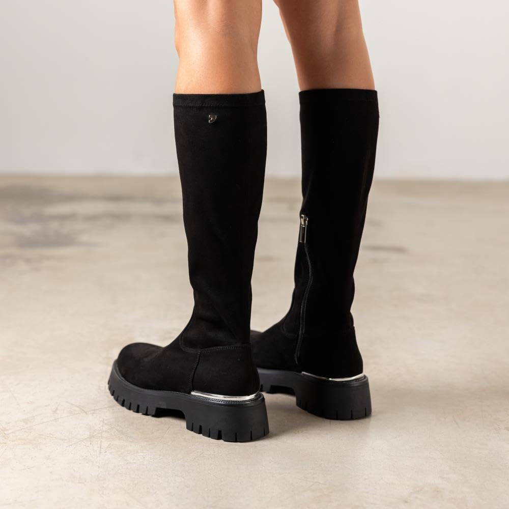 Botas Altas ATERCIOPELADAS Suela Track ENYING