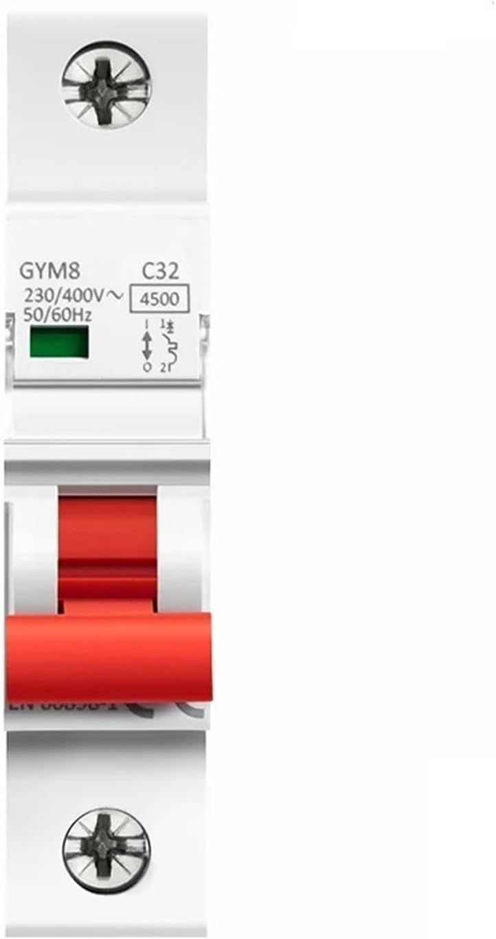 Single phase MCB 220V 400V small circuit breaker type C with CE CB SEMKO certificate 4.5KA AC switch (Color : 20A, Size : 1 Pole C Curve)