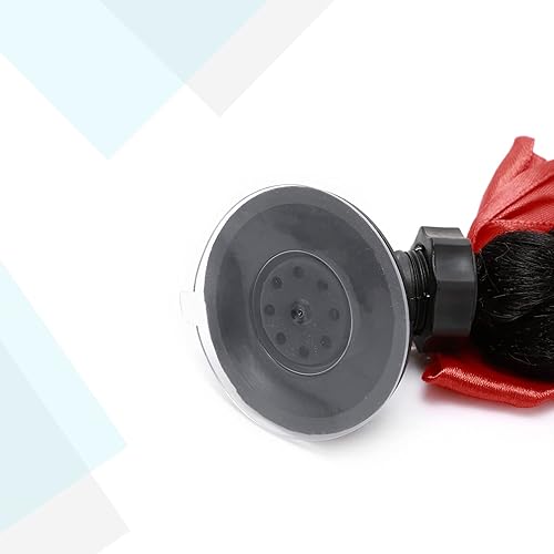 Miniatura 3 de SEGO 1 unidad2 piezas de casco de coleta de trenzas con ventosa desmontable con lazo, casco de motocicleta, colas de caballo, decoración de cola de