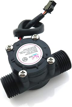 Toplionace DC 5 – 18 V water flow sensor, Hall Water Control liquid flow meter, flow meter, 1 – 30 l/min 2.0 Mpa sensor switch, YF-S201 (black)