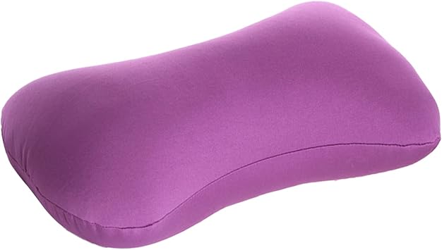 Microbead Neck Pillow Squishy, Bone Headrest Pillow Neck & Cervical Support Bolster Cushion Comfortable Soft Universal Tube Pillow for Home Sofa Bed Travel Car Sleeping Purple