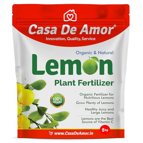 Image of Casa De Amor Lemon Plant Organic Fertilizer for Citrus and Lemon Tree Growth and Fruit Yield | Indoor & Outdoor Gardening | 5 kg