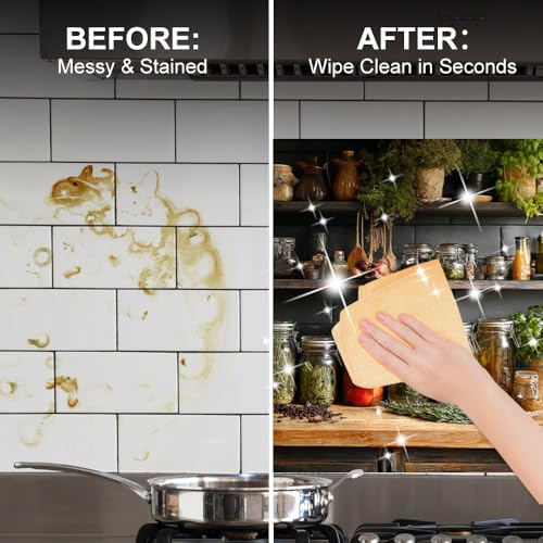 Image of Herb Spice Shelf Kitchen Backsplash Peel and Stick, 35.4x23.6 in