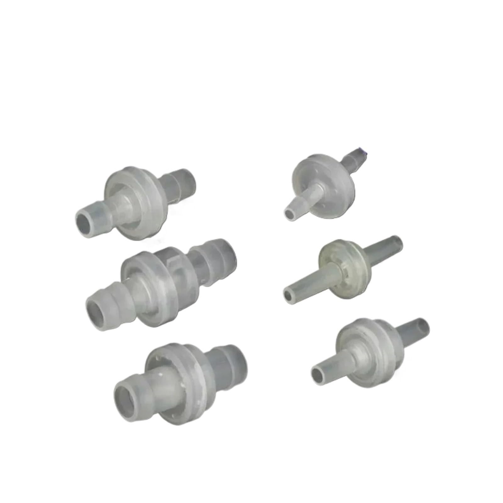 Clapet anti-retour eau essence huile plastique blanc dimensions 3mm à 12mm