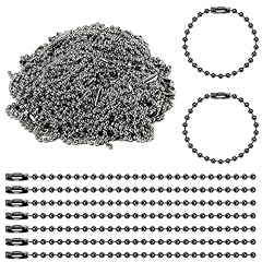 300 pcs black Ball Chain Necklace 3.9 in
