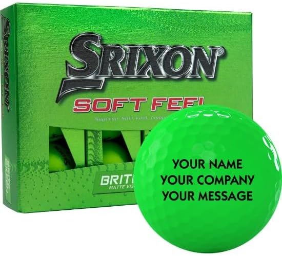 Srixon Soft Feel 13 Green Personalized Golf Balls