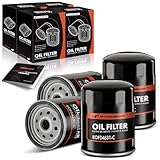 A-Premium 4-PC 10K Miles Protection Spin On Oil Filter Compatible with Ford F-600, F-700, F-800 &
