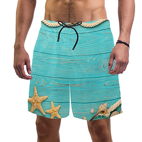 Short de bain pour homme Starfish Shell XL maillot de plage avec filet