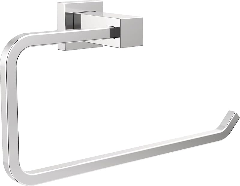 Faucet Velum Towel Ring, Chrome Bathroom Wall Mounted Ring, Hand Towel Ring, Towel Holder, Chrome IAO20846