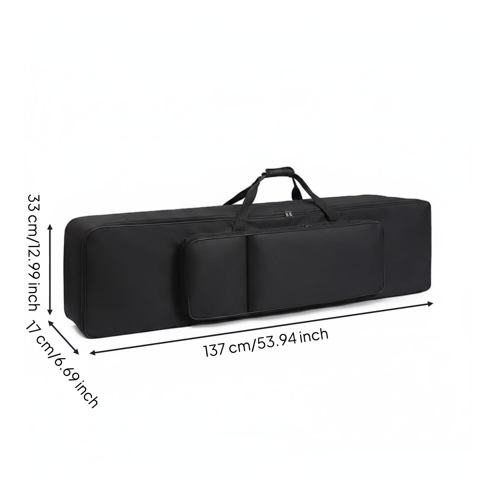 Amagogo Digitalpiano Abdeckung Keyboard Hülle Klaviertasche Pianotasche Schutztasche Gepolstert mit Stabilisierungsriemen Innen Wasserabweisendes Material mit